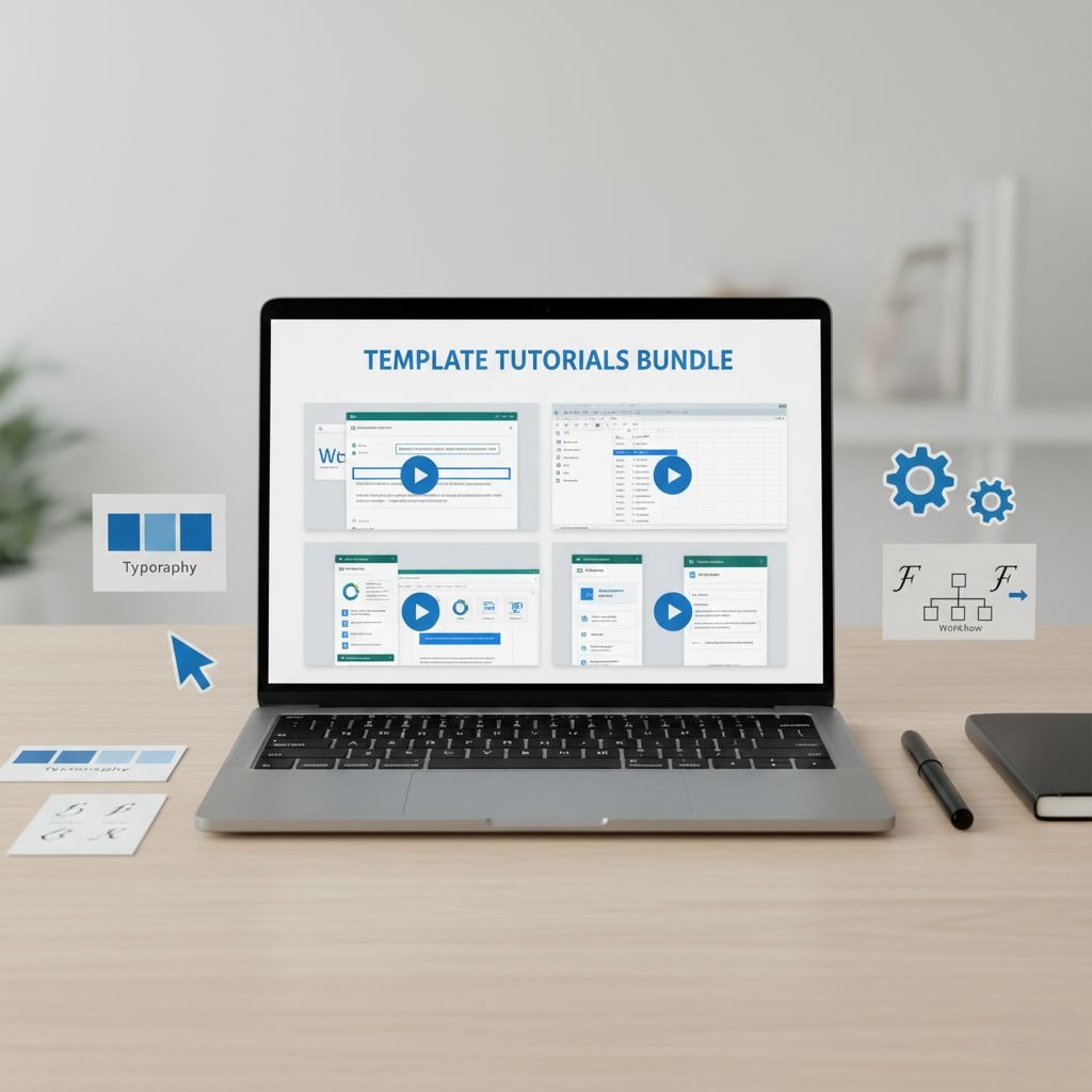 Template Usage Tutorial Videos Bundle